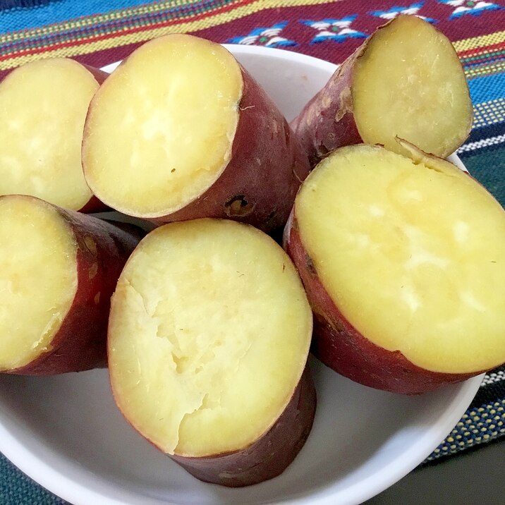 炊飯器で作る、ふかし芋